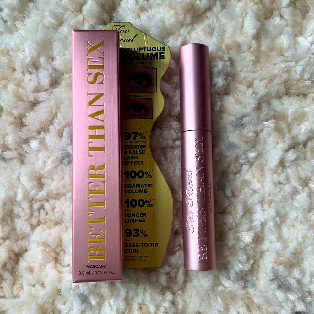 Brand New Too Faced Better Than Sex Volume Mascara